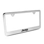 Jeep Chrome Metal License Plate Frame with Jeep Screw Covers