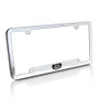 Jeep Grill Chrome Metal License Frame with Logo Screw Covers