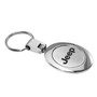 Jeep Chrome Oval Metal Key Chain Keychain