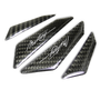 Ford Mustang Script Real Black Carbon Fiber Door Edge Guard Decal