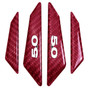 Ford Mustang 5.0 Real Red Carbon Fiber Door Edge Guard Decal
