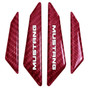 Ford Mustang Real Red Carbon Fiber Door Edge Guard Decal