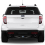 Ford Explorer UV Graphic Black Plate Billet Aluminum 2 inch Tow Hitch Cover