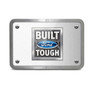 Ford Built Ford Tough UV Graphic Brushed Silver Billet Aluminum 2 inch Tow Hitch Cover