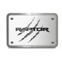 Ford Raptor 2015 Claw Marks UV Graphic Brushed Silver Billet Aluminum 2 inch Tow Hitch Cover