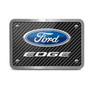 Ford Edge Black Carbon Fiber Texture Plate Billet Aluminum 2 inch Tow Hitch Cover