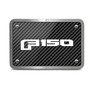 Ford F-150 2015-2018 Black Carbon Fiber Texture Plate Billet Aluminum 2 inch Tow Hitch Cover
