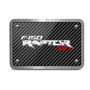 Ford Raptor SVT Black Carbon Fiber Texture Plate Billet Aluminum 2 inch Tow Hitch Cover