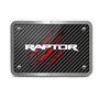 Ford Raptor 2015 Claw Marks UV Graphic Black Carbon Fiber Texture Plate Billet Aluminum 2 inch Tow Hitch Cover