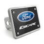 Ford Escape Black Carbon Fiber Texture Plate Billet Aluminum 2 inch Tow Hitch Cover