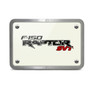 Ford Raptor SVT UV Graphic White Plate Billet Aluminum 2 inch Tow Hitch Cover