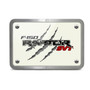 Ford Raptor SVT Claw Marks UV Graphic White Plate Billet Aluminum 2 inch Tow Hitch Cover