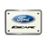 Ford Escape UV Graphic White Plate Billet Aluminum 2 inch Tow Hitch Cover