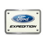 Ford Expedition UV Graphic White Plate Billet Aluminum 2 inch Tow Hitch Cover