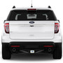 Ford Explorer UV Graphic White Plate Billet Aluminum 2 inch Tow Hitch Cover