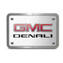 GMC Denali 2014 UV Graphic Brushed Silver Billet Aluminum 2 inch Tow Hitch Cover