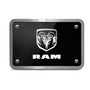 RAM Logo UV Graphic Black Billet Aluminum 2 inch Tow Hitch Cover