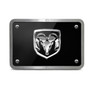 RAM Head Logo UV Graphic Black Billet Aluminum 2 inch Tow Hitch Cover