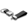 Ford Flex Genuine Black Leather Stripe Detachable Key Chain
