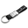 Ford Mustang Tri-Bar Genuine Black Leather Stripe Detachable Key Chain