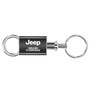 Jeep Grand Cherokee Chrome Accented Black Valet Key Chain Keychain