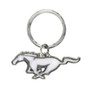 Ford Mustang White Metal Key Chain Charm