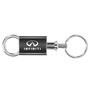 Infiniti Chrome Accented Black Valet Key Chain Keychain