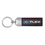 Ford Flex Real Carbon Fiber Stripe Key Chain with Red stitching