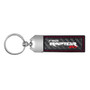Ford F-150 Raptor Real Carbon Fiber Stripe Key Chain with Red stitching