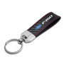 Ford F-150 Real Carbon Fiber Leather Key Chain with Red stitching