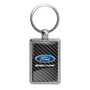 Ford Escape in Color on Carbon Fiber Backing Brush Rectangle Metal Key Chain