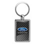 Ford Expedition in Color on Carbon Fiber Backing Brush Rectangle Metal Key Chain