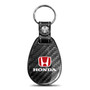 Honda Logo in Red Real Carbon Fiber Large Tear-Drop Key Chain