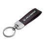 Honda Accord Real Carbon Fiber Leather Key Chain with Red Stitching