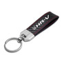 Honda HR-V Real Carbon Fiber Leather Key Chain with Red Stitching