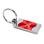 Chrysler 200 Red Spun Brushed Metal Key Chain
