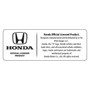 Honda Logo in Blue Genuine Black Leather Loop Key Chain