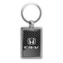 Honda CR-V on Carbon Fiber Backing Brush Metal Key Chain