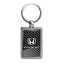 Honda Civic Si on Carbon Fiber Backing Brush Metal Key Chain