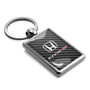 Honda Civic Si on Carbon Fiber Backing Brush Metal Key Chain