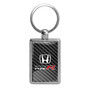 Honda Civic Type R on Carbon Fiber Backing Brush Metal Key Chain