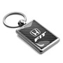 Honda Fit on Carbon Fiber Backing Brush Metal Key Chain