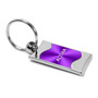 Nissan Altima Purple Spun Brushed Metal Key Chain