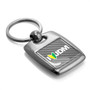 JDM I-Love-JDM Silver Carbon Fiber Backing Brush Metal Key Chain