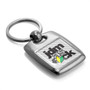 JDM JDM-as-Fck White Carbon Fiber Backing Brush Metal Key Chain