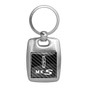 Lincoln MKS Carbon Fiber Backing Brush Metal Key Chain