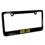 Ford Mustang 2.3L EcoBoost in Yellow Black Metal License Plate Frame