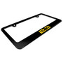 Ford Mustang 2.3L EcoBoost in Yellow Black Metal License Plate Frame