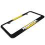 Ford F-150 Raptor Yellow Racing Stripe Black Metal License Plate Frame