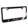 Ford Mustang Script Red White Blue Stripe Black Real Carbon Fiber License Plate Frame